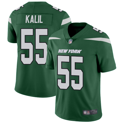 New York Jets Limited Green Youth Ryan Kalil Home Jersey NFL Football #55 Vapor Untouchable->->Youth Jersey